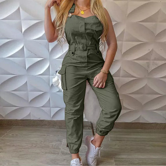 Casual Cargo Loose Jumpsuit